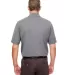 UltraClub UC100 Men's Heathered Pique Polo CHARCOAL HEATHER back view