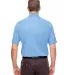 UltraClub UC100 Men's Heathered Pique Polo COLMBIA BLU HTHR back view