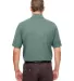 UltraClub UC100 Men's Heathered Pique Polo FOREST GREN HTHR back view