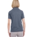 UltraClub UC100W Ladies' Heathered Pique Polo NAVY HEATHER back view