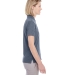UltraClub UC100W Ladies' Heathered Pique Polo NAVY HEATHER side view