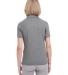 UltraClub UC100W Ladies' Heathered Pique Polo CHARCOAL HEATHER back view