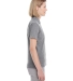 UltraClub UC100W Ladies' Heathered Pique Polo CHARCOAL HEATHER side view
