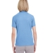 UltraClub UC100W Ladies' Heathered Pique Polo COLMBIA BLU HTHR back view