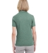 UltraClub UC100W Ladies' Heathered Pique Polo FOREST GREN HTHR back view