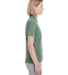 UltraClub UC100W Ladies' Heathered Pique Polo FOREST GREN HTHR side view