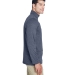 UltraClub 8618 Men's Cool & Dry Heathered Performa NAVY HEATHER side view