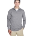 UltraClub 8618 Men's Cool & Dry Heathered Performa CHARCOAL HEATHER front view