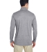 UltraClub 8618 Men's Cool & Dry Heathered Performa CHARCOAL HEATHER back view
