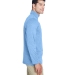 UltraClub 8618 Men's Cool & Dry Heathered Performa COLMBIA BLU HTHR side view
