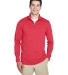 UltraClub 8618 Men's Cool & Dry Heathered Performa RED HEATHER front view