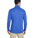 UltraClub 8618 Men's Cool & Dry Heathered Performa ROYAL HEATHER back view
