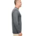 UltraClub 8622 Men's Cool & Dry Performance Long-S CHARCOAL side view