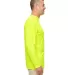 UltraClub 8622 Men's Cool & Dry Performance Long-S BRIGHT YELLOW side view