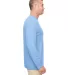 UltraClub 8622 Men's Cool & Dry Performance Long-S COLUMBIA BLUE side view