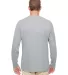 UltraClub 8622 Men's Cool & Dry Performance Long-S GREY back view