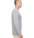 UltraClub 8622 Men's Cool & Dry Performance Long-S GREY side view