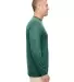 UltraClub 8622 Men's Cool & Dry Performance Long-S FOREST GREEN side view