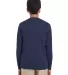 UltraClub 8622Y Youth Cool & Dry Performance Long- NAVY back view