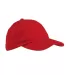 Big Accessories BX001Y Youth Youth 6-Panel Brushed in Red front view