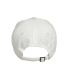 Big Accessories BX001Y Youth Youth 6-Panel Brushed WHITE back view