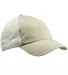 Big Accessories BA601 Washed Trucker Cap in Stone/ white front view
