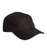 Big Accessories BA603 Pearl Performance Cap in Black front view