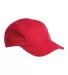 Big Accessories BA603 Pearl Performance Cap in Red front view