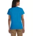 2000L Gildan Ladies' 6.1 oz. Ultra Cotton® T-Shir in Sapphire back view