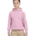G185B Gildan Youth 7.75 oz. Heavy Blend™ 50/50 H in Light pink front view