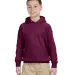 G185B Gildan Youth 7.75 oz. Heavy Blend™ 50/50 H in Maroon front view