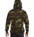 3969 Code V Camouflage Pullover Hooded Sweatshirt  in Green woodland back view