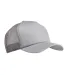 BX010 Big Accessories 5-Panel Twill Trucker Cap in Light gray front view