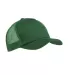 BX010 Big Accessories 5-Panel Twill Trucker Cap in Forest front view