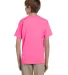 3931B Fruit of the Loom Youth 5.6 oz. Heavy Cotton NEON PINK side view