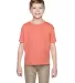3931B Fruit of the Loom Youth 5.6 oz. Heavy Cotton RETRO HTH CORAL front view