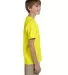 3931B Fruit of the Loom Youth 5.6 oz. Heavy Cotton NEON YELLOW side view