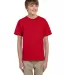 3931B Fruit of the Loom Youth 5.6 oz. Heavy Cotton FIERY RED front view