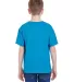 3931B Fruit of the Loom Youth 5.6 oz. Heavy Cotton TURQUOISE HTHR back view