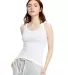 US Blanks US500 Ladies' 4.4 oz. Beater Tank in White front view