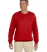 18000 Gildan 7.75 oz. Heavy Blend 50/50 Fleece Cre in Red front view