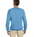 18000 Gildan 7.75 oz. Heavy Blend 50/50 Fleece Cre in Carolina blue back view