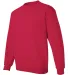 18000 Gildan 7.75 oz. Heavy Blend 50/50 Fleece Cre in Cherry red side view