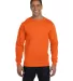 8400 Gildan 5.6 oz. Ultra Blend® 50/50 Long-Sleev in S orange front view