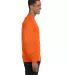 8400 Gildan 5.6 oz. Ultra Blend® 50/50 Long-Sleev in S orange side view