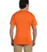8300 Gildan 5.6 oz. Ultra Blend® 50/50 Pocket T-S in S orange back view