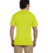 8300 Gildan 5.6 oz. Ultra Blend® 50/50 Pocket T-S in Safety green back view