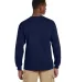 2410 Gildan 6.1 oz. Ultra Cotton® Long-Sleeve Poc in Navy back view