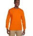 2410 Gildan 6.1 oz. Ultra Cotton® Long-Sleeve Poc in S orange front view