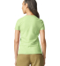 64000L Gildan Ladies 4.5 oz. SoftStyle™ Ringspun in Pistachio back view